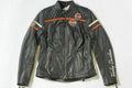 Women Miss Enthusiast HARLEY DAVIDSON B&S Triple Vent Black Leather Jacket