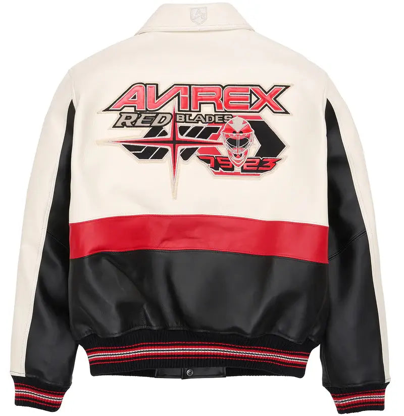 Red Blades Avirex Leather Jacket
