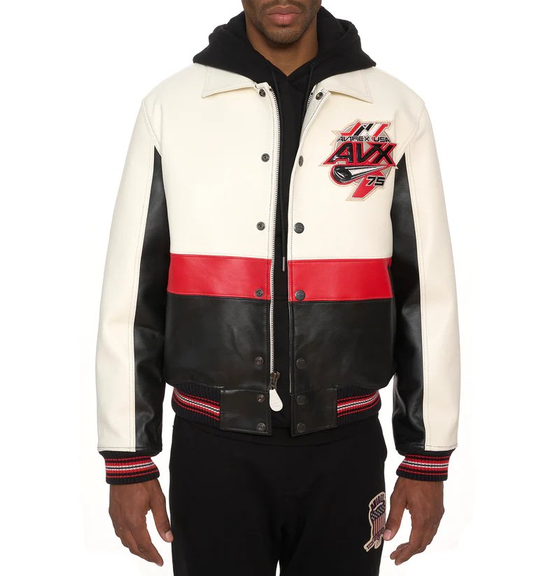 Red Blades Avirex Leather Jacket