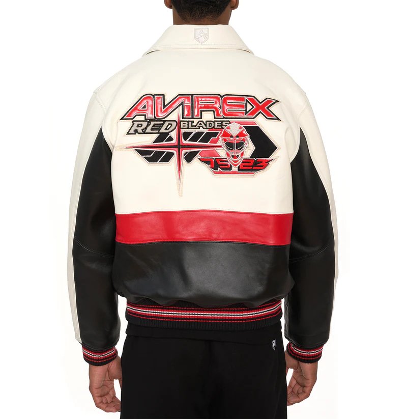 Red Blades Avirex Leather Jacket