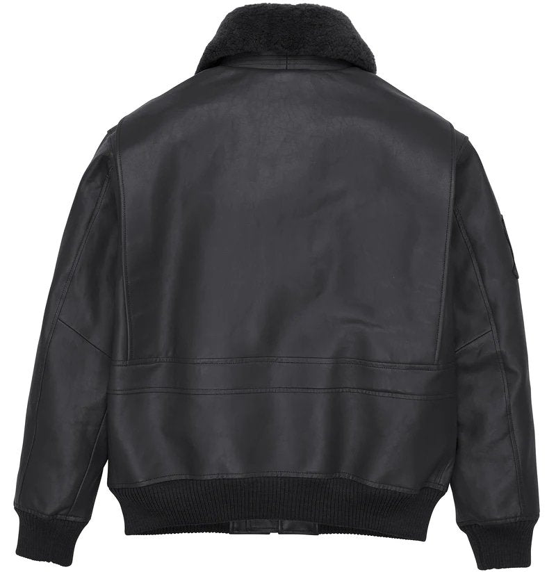 Avirex Classic Black G-1 Aviator Leather Jacket