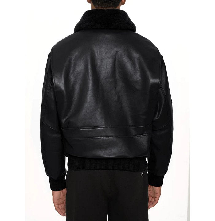 Avirex Classic Black G-1 Aviator Leather Jacket
