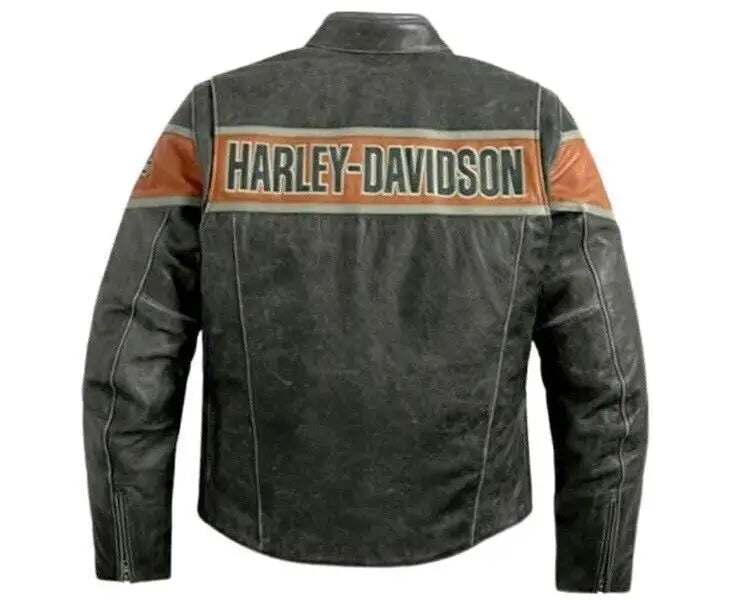 Men’s Harley Davidson Victory Lane Motorcycle Leather Jacket
