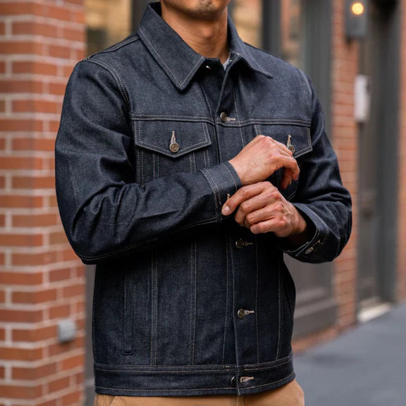 Men's Classic Selvedge Denim Trucker Jacket