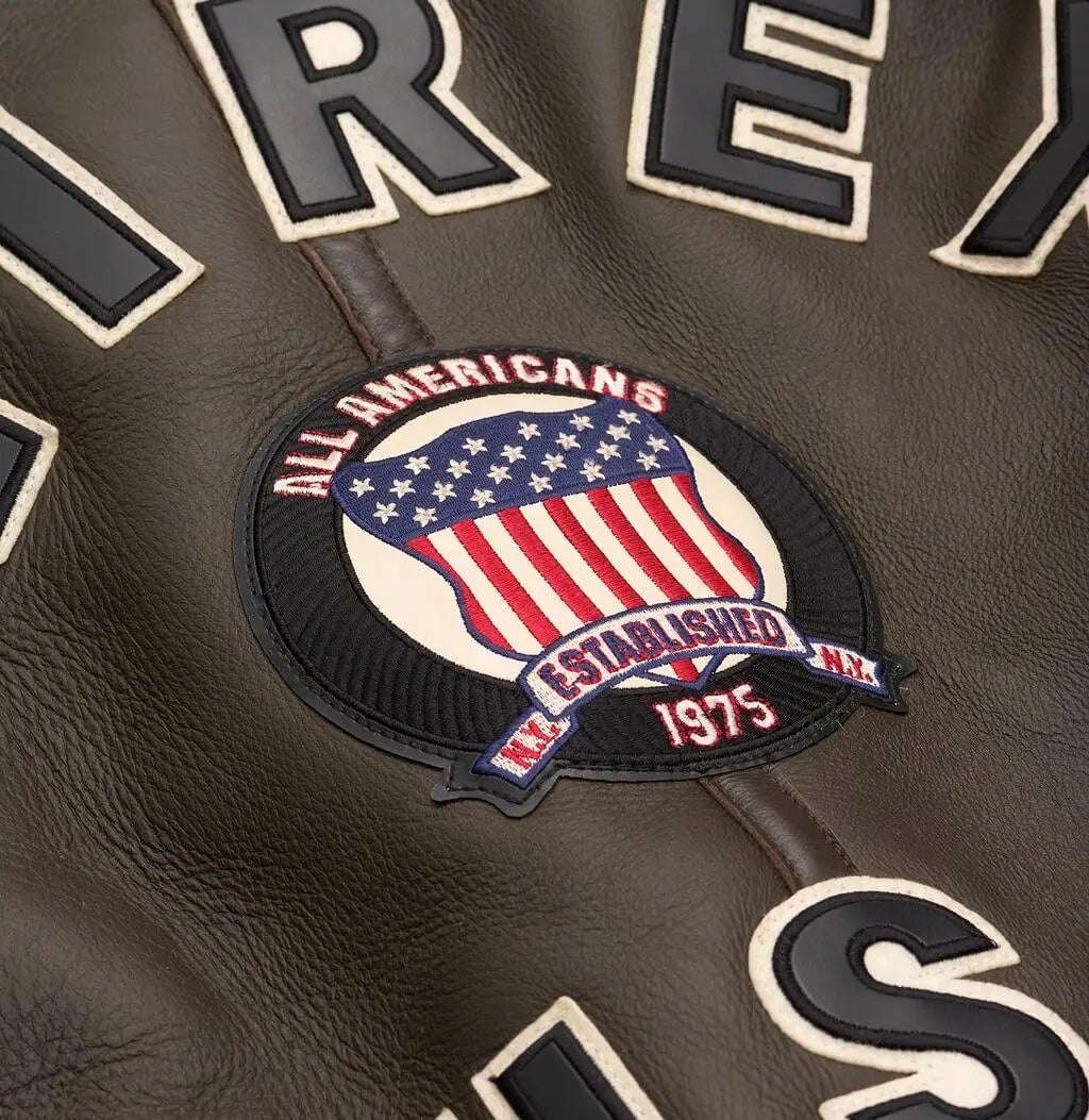Avirex Brown Shearling Leather Jacket
