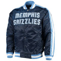 Memphis Grizzlies The Offensive Varsity Navy Satin Jacket