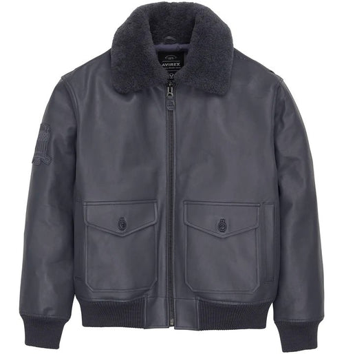 Avirex Classic Black G-1 Aviator Leather Jacket