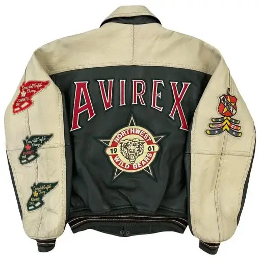 J-Hope On The Street Avirex Leather Bomber Jacket