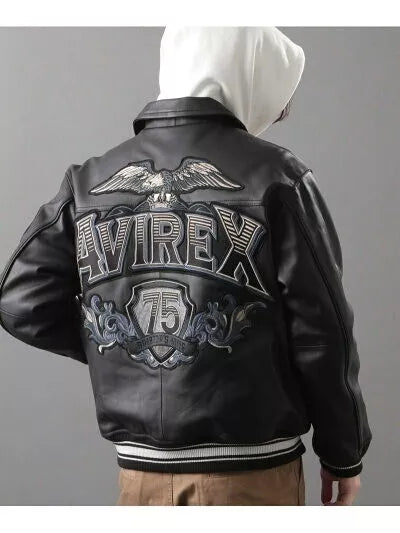 Men’s Avirex Classic King 75 Black Aviator Jacket