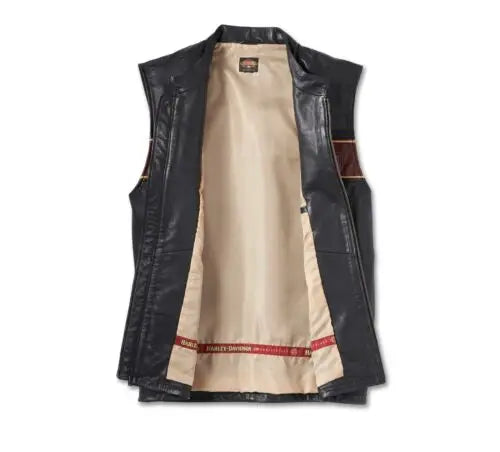 The Harley-Davidson Mens 120TH Anniversary Leather Vest