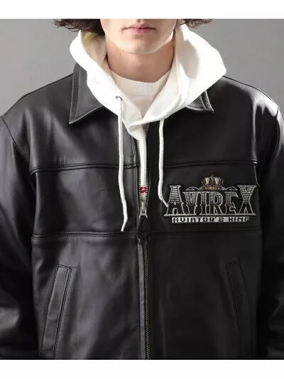 Men’s Avirex Classic King 75 Black Aviator Jacket